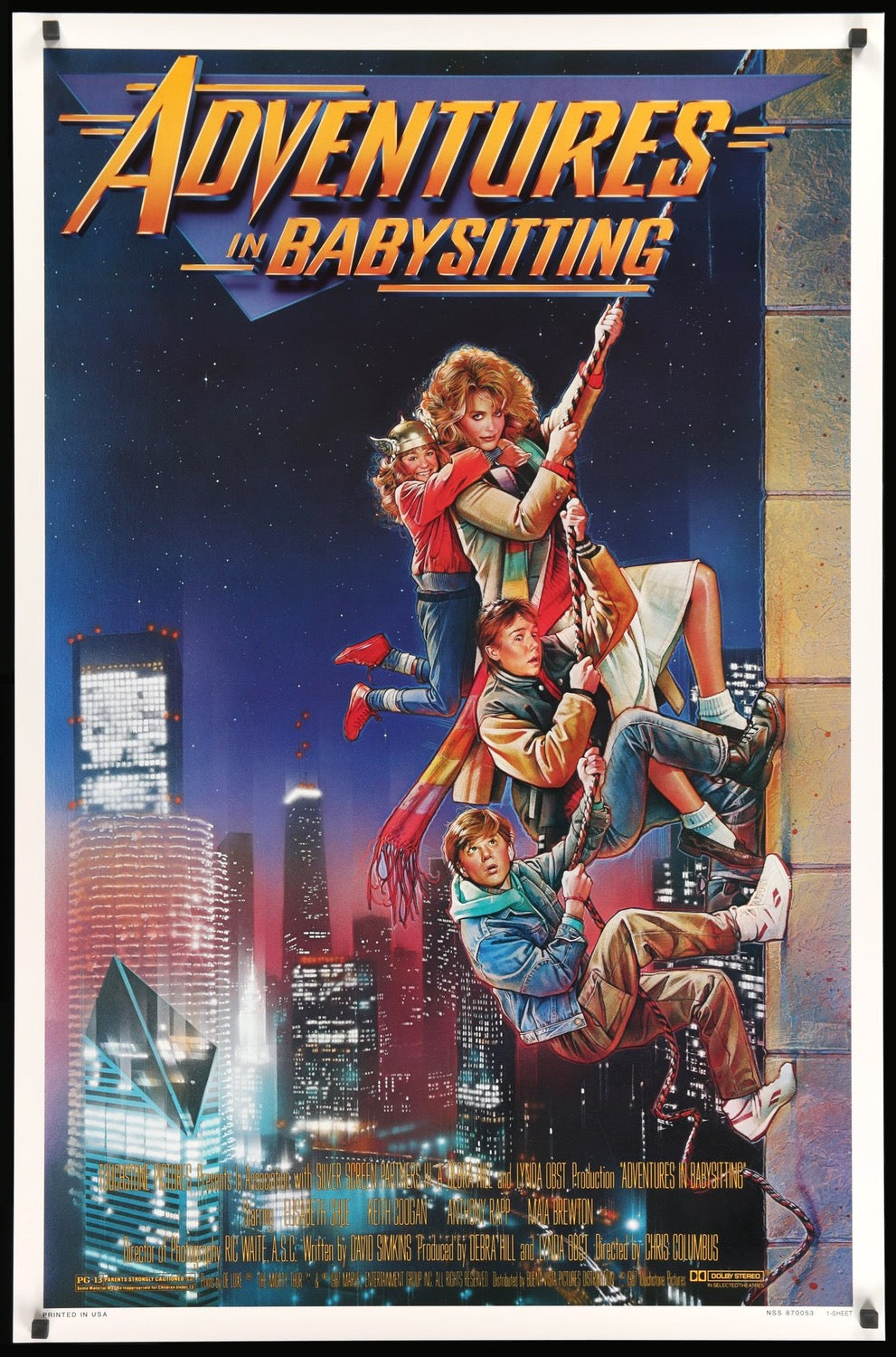 Adventures in Babysitting (1987) original movie poster for sale at Original Film Art
