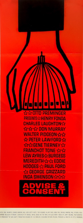 Advise and Consent (1962) original movie poster for sale at Original Film Art - Vintage Movie Posters