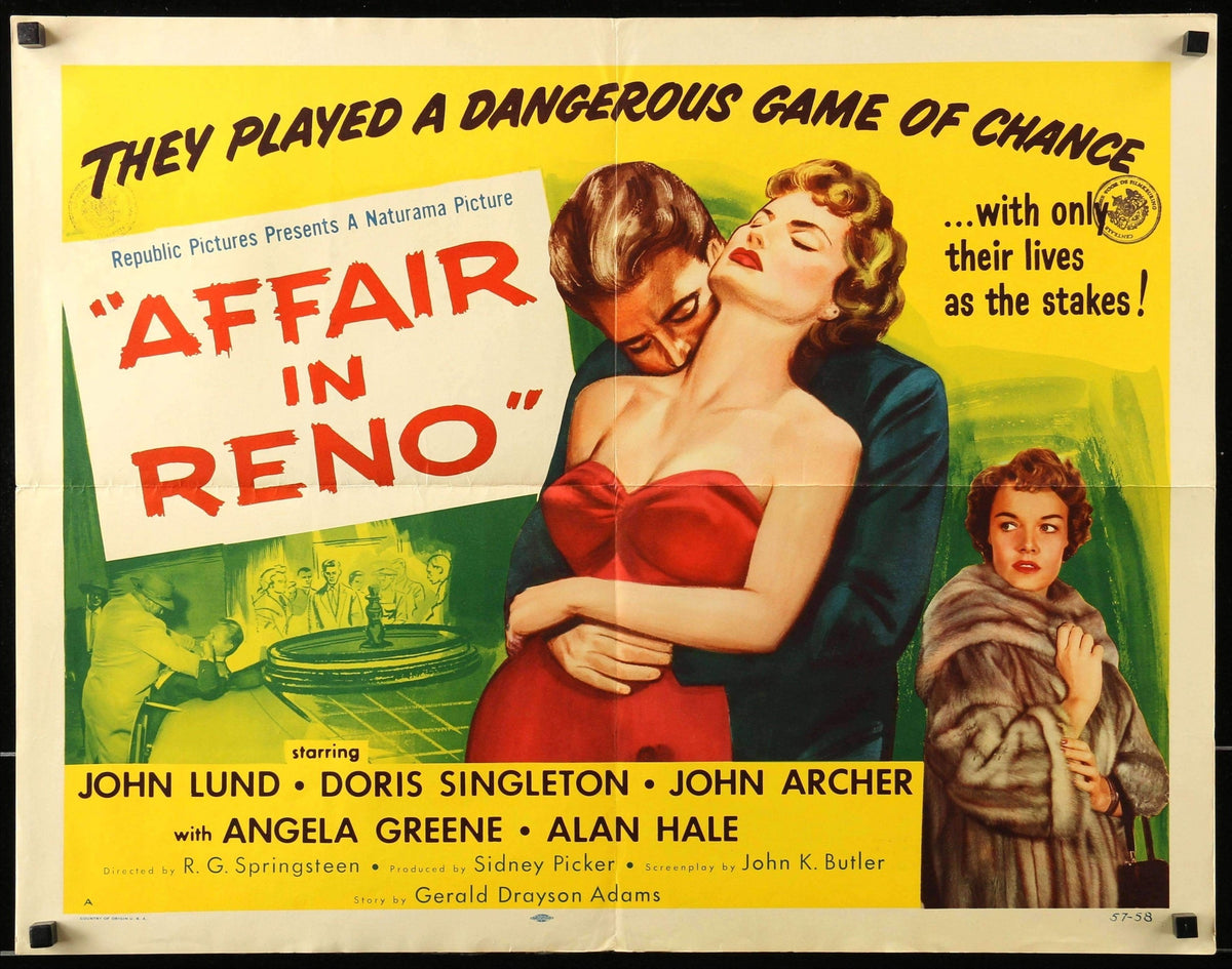 Affair in Reno (1957) original movie poster for sale at Original Film Art - Vintage Movie Posters