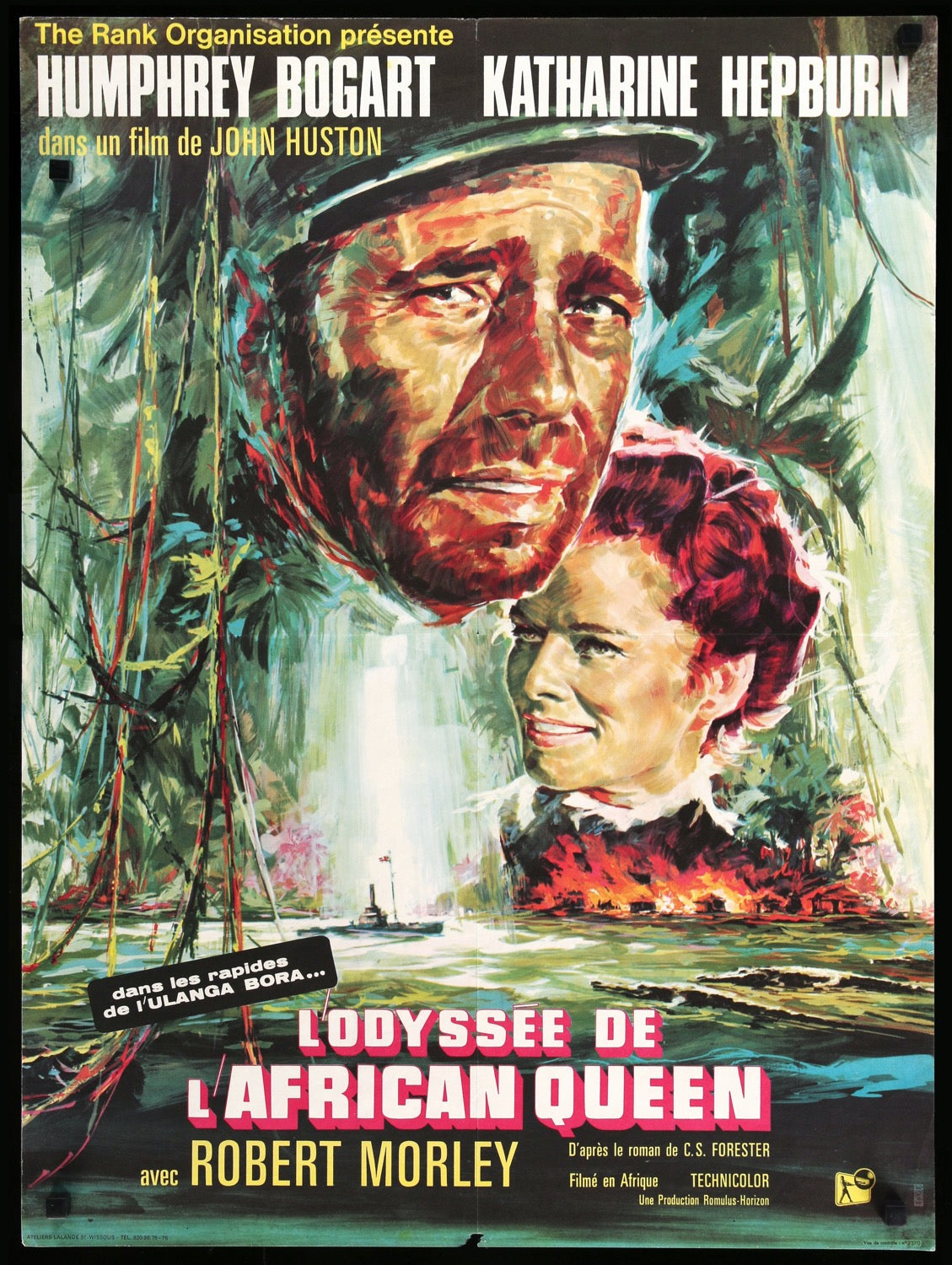 African Queen (1952) original movie poster for sale at Original Film Art - Vintage Movie Posters