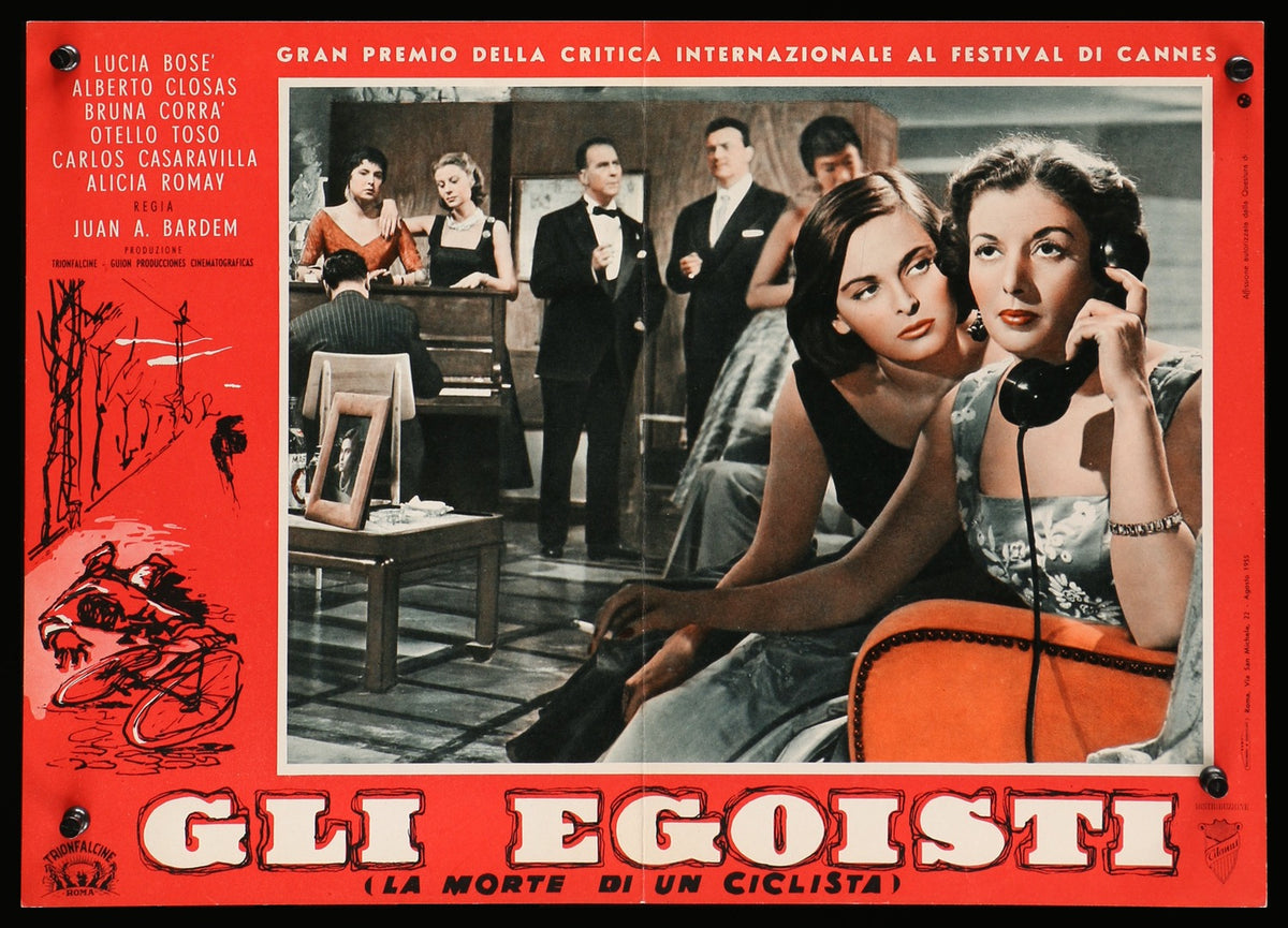 Death of a Cyclist (1955) original movie poster for sale at Original Film Art - Vintage Movie Posters