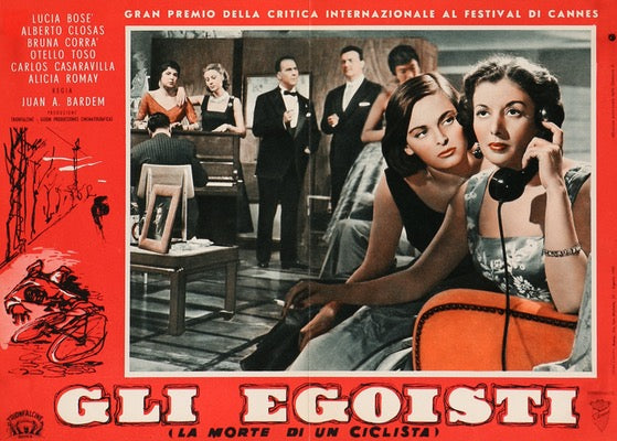 Death of a Cyclist (1955) original movie poster for sale at Original Film Art