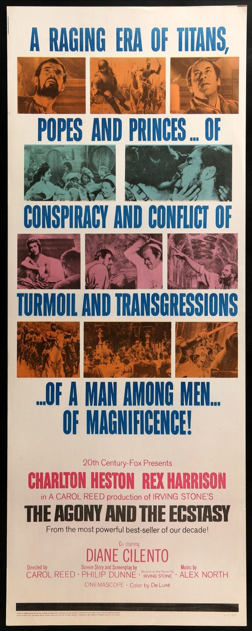 Agony and the Ecstasy (1965) original movie poster for sale at Original Film Art
