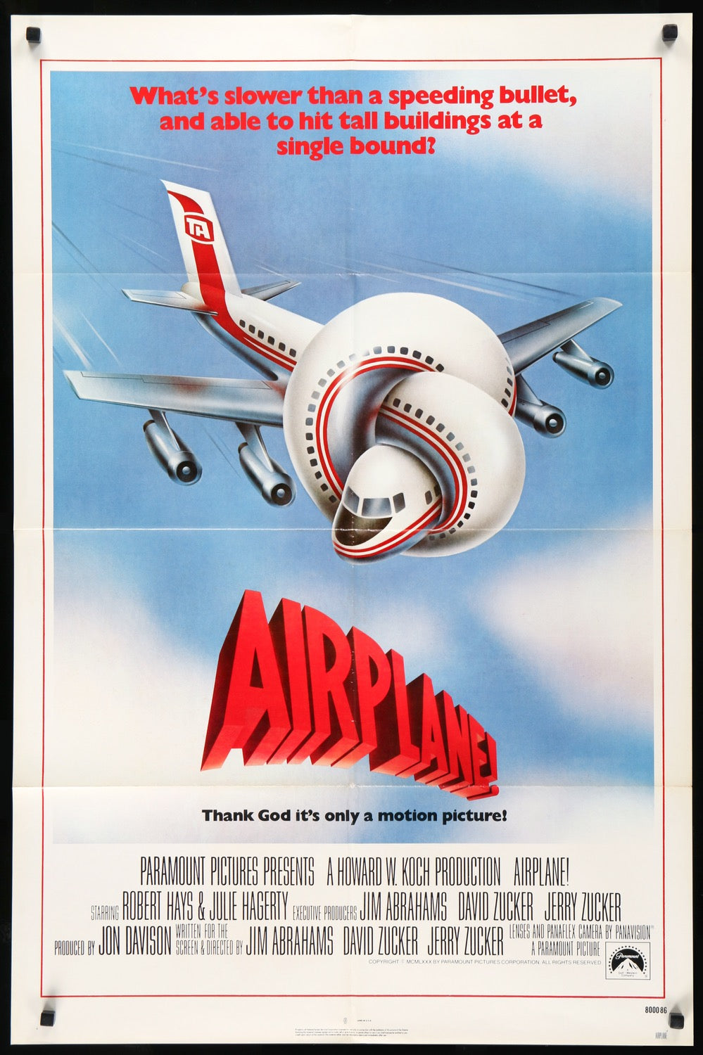 Airplane! (1980) original movie poster for sale at Original Film Art - Vintage Movie Posters