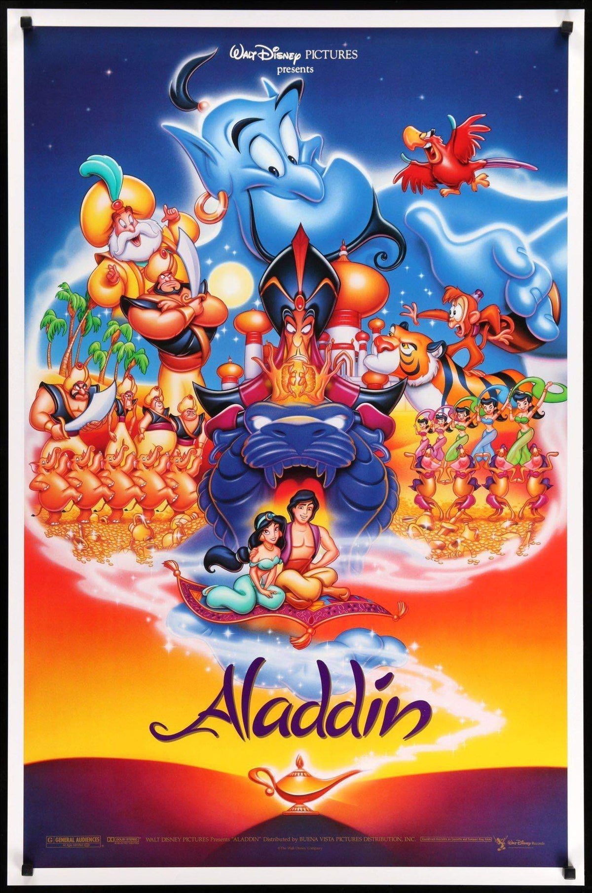 Aladdin (1992) original movie poster for sale at Original Film Art - Vintage Movie Posters