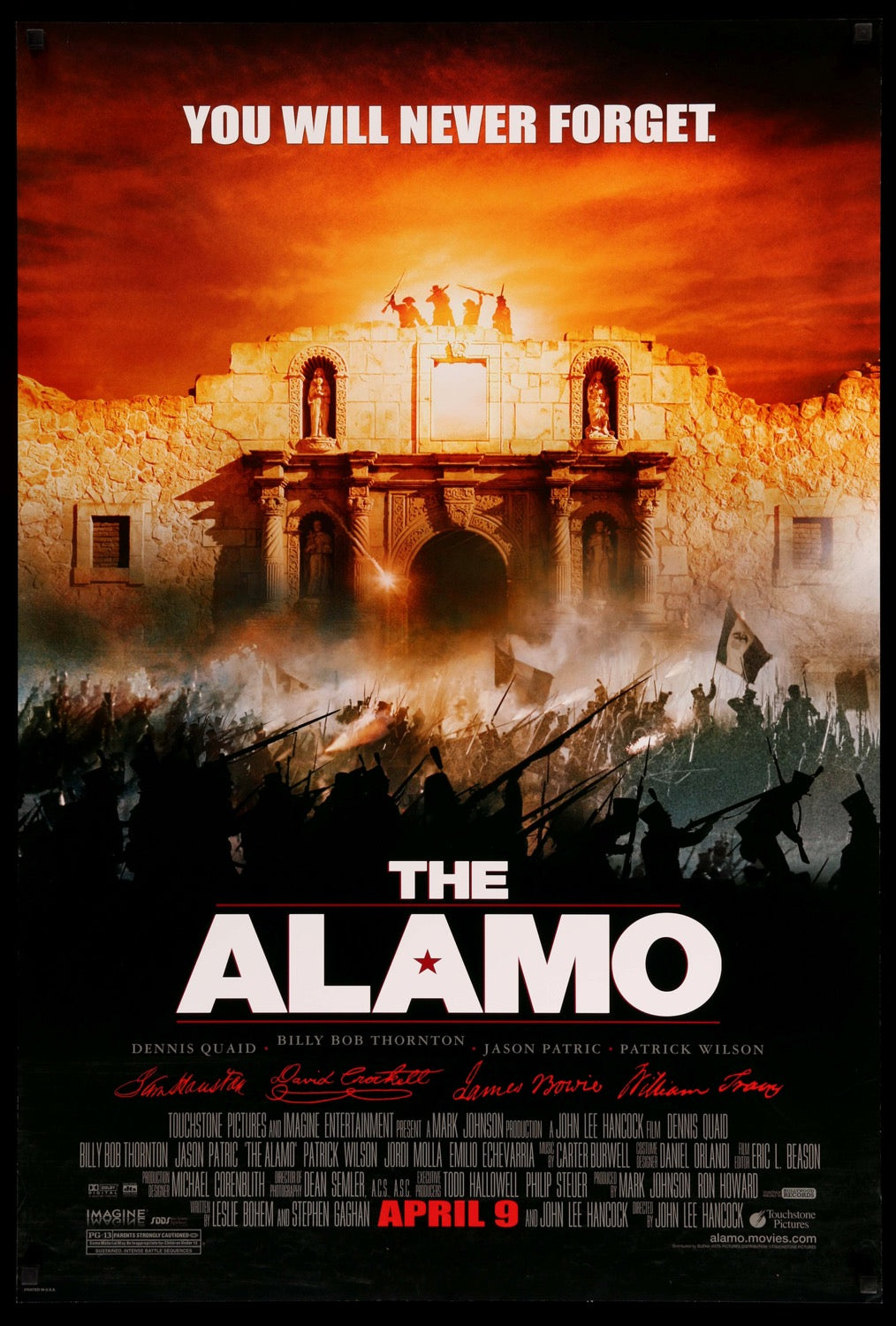 Alamo (2004) original movie poster for sale at Original Film Art