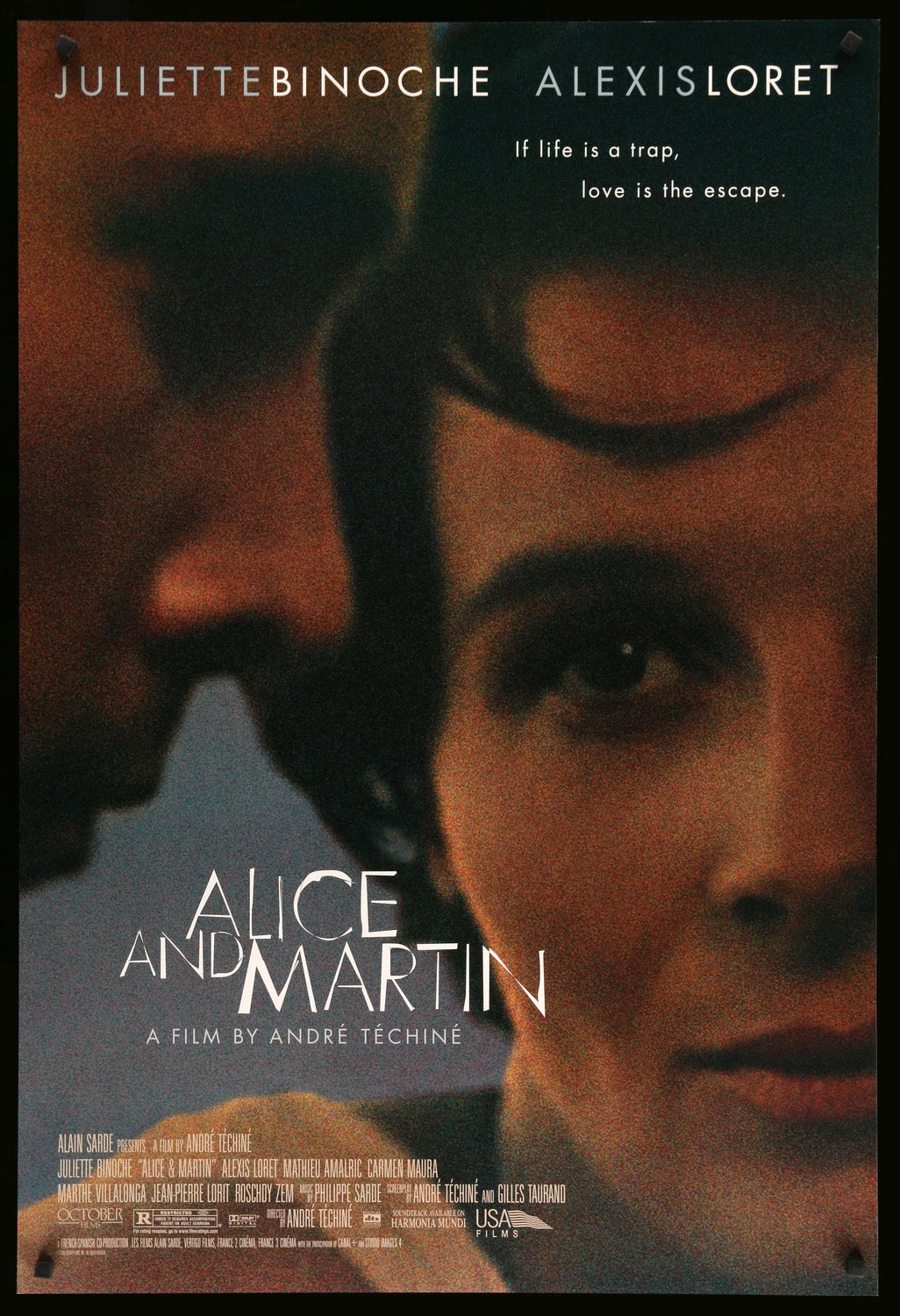 Alice and Martin (1998) original movie poster for sale at Original Film Art - Vintage Movie Posters