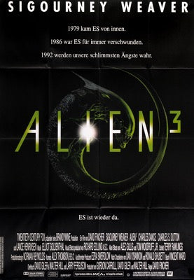 Alien 3 (1992) Original German A0 Movie Poster - Original Film Art