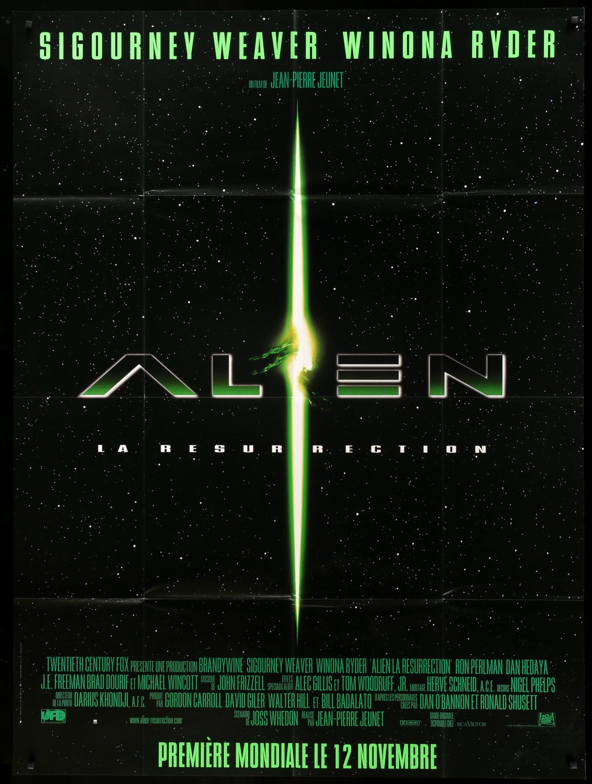 Alien: Resurrection (1997) original movie poster for sale at Original Film Art