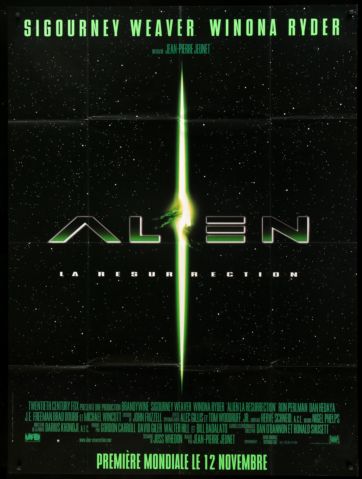 Alien: Resurrection (1997) original movie poster for sale at Original Film Art - Vintage Movie Posters