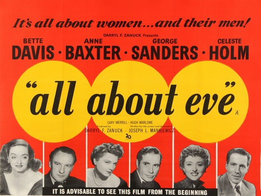All About Eve (1950) original movie poster for sale at Original Film Art