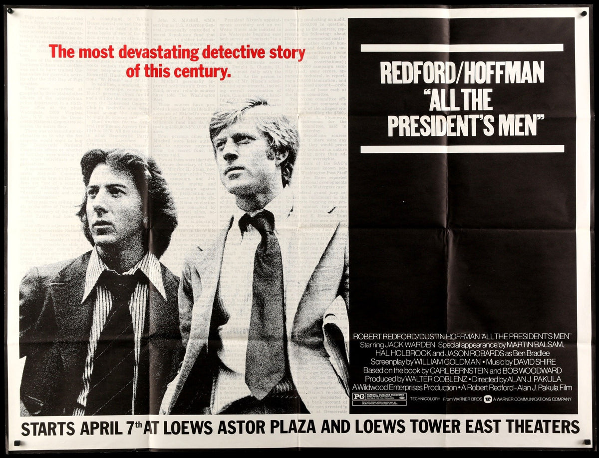 All the President&#39;s Men (1976) original movie poster for sale at Original Film Art