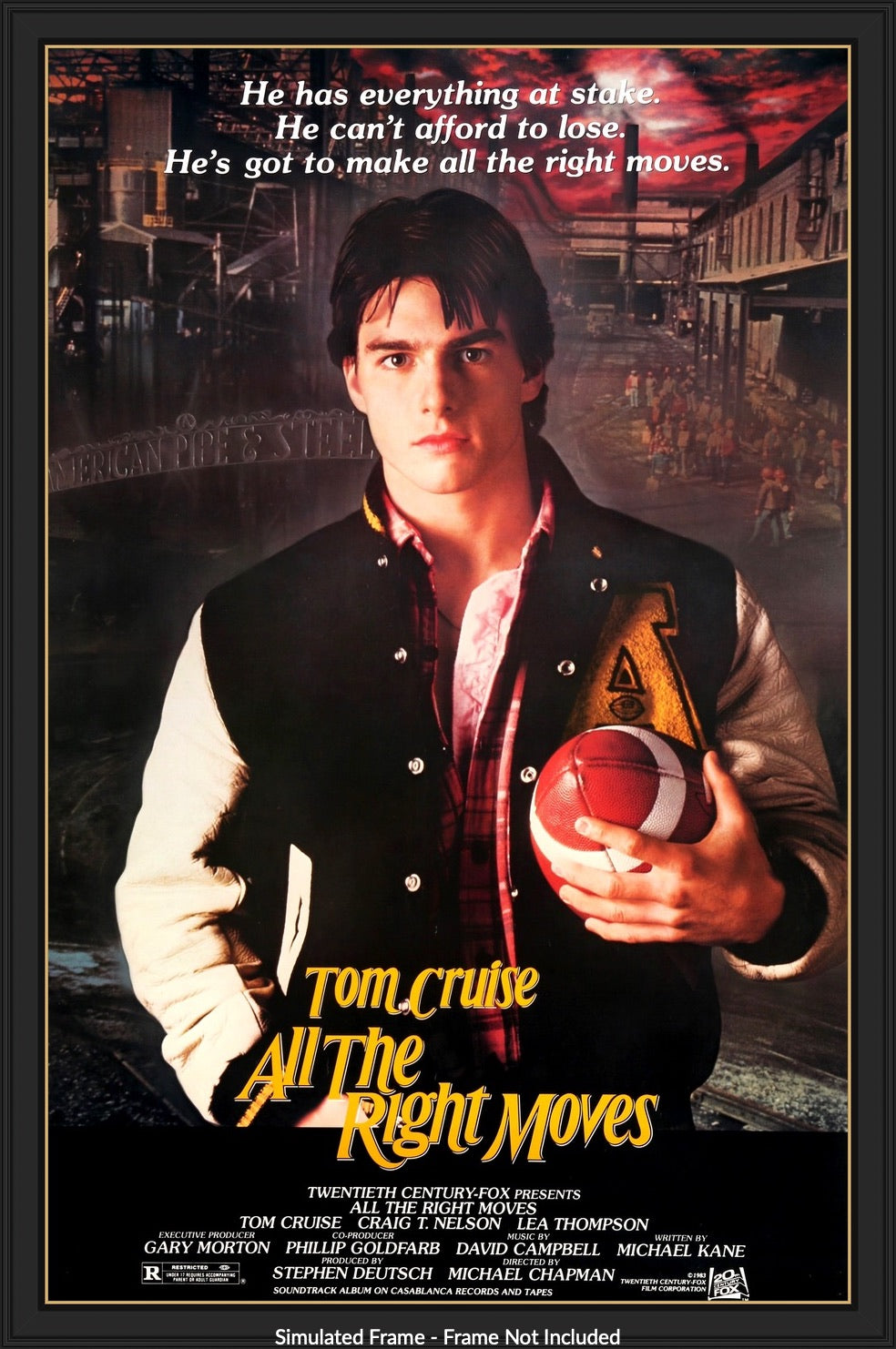 All the Right Moves (1983) original movie poster for sale at Original Film Art - Vintage Movie Posters