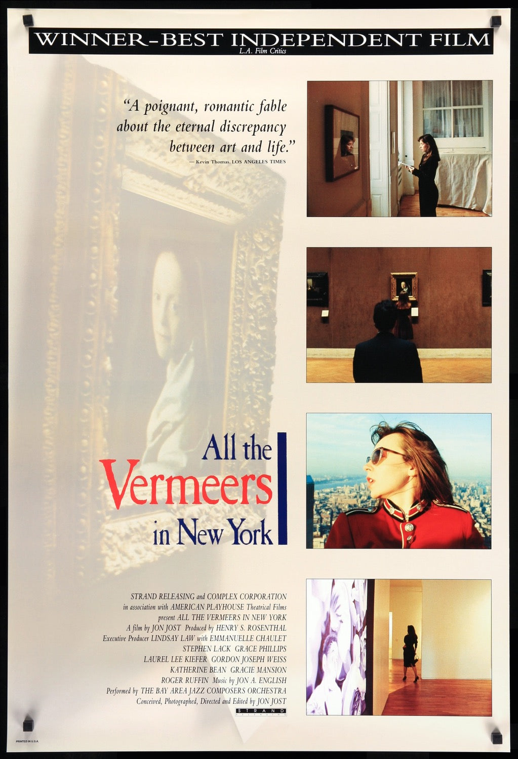 All the Vermeers in New York (1990) original movie poster for sale at Original Film Art