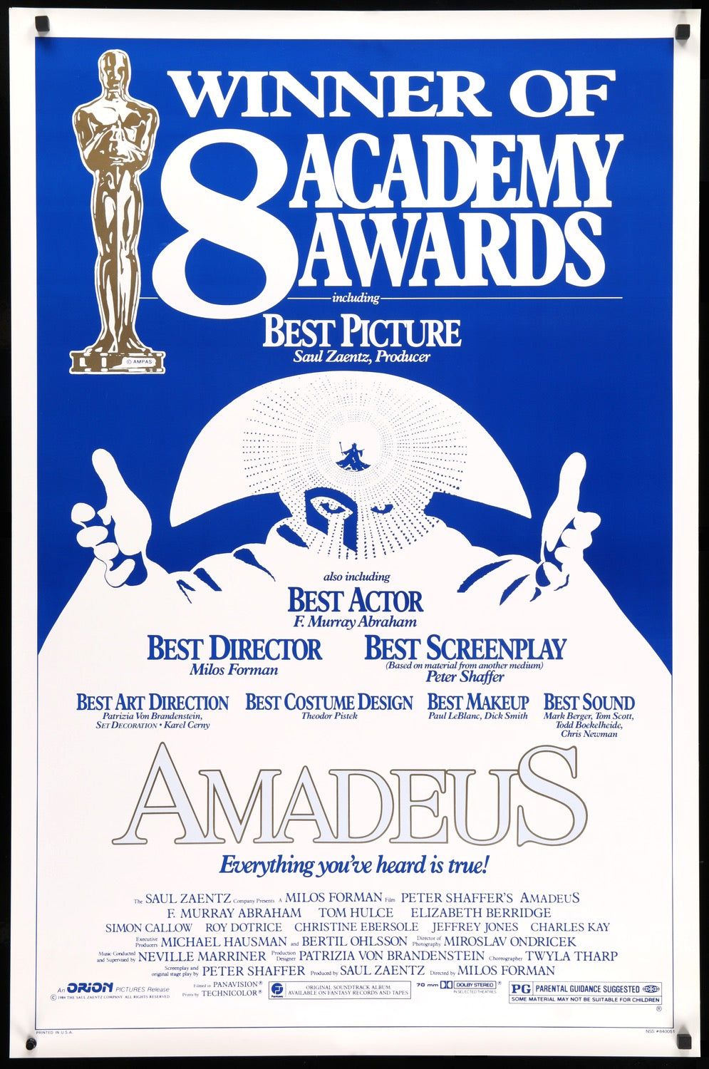 Amadeus (1984) original movie poster for sale at Original Film Art