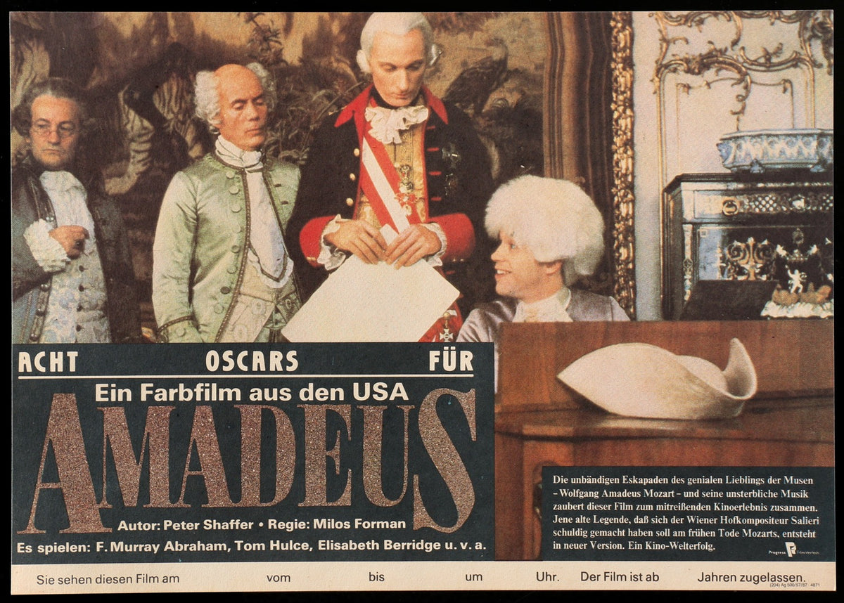 Amadeus (1984) original movie poster for sale at Original Film Art