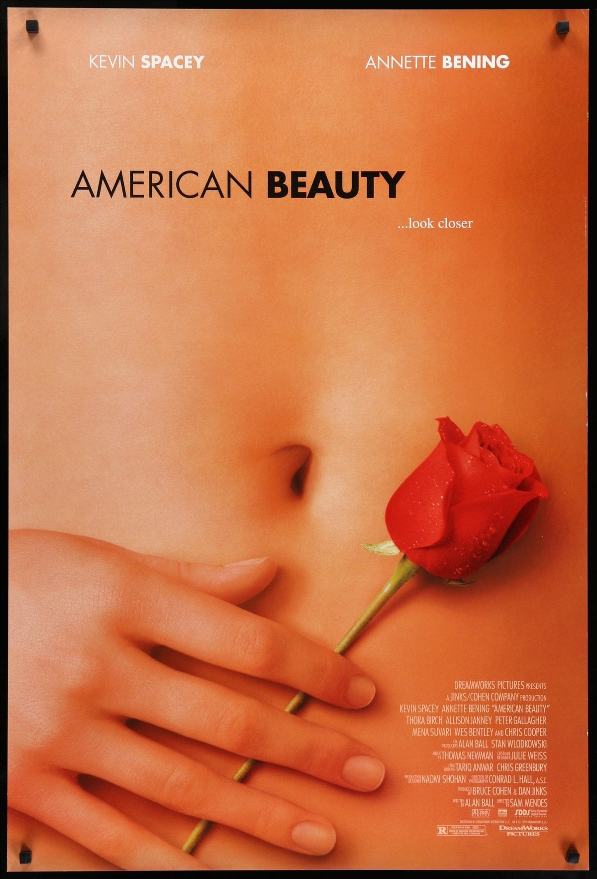 American Beauty (1999) original movie poster for sale at Original Film Art - Vintage Movie Posters