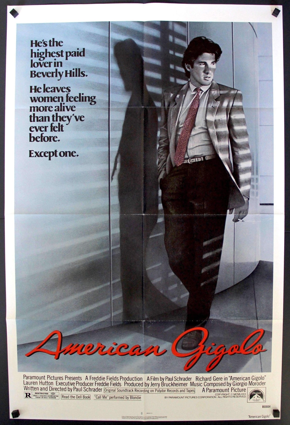 American Gigolo (1980) original movie poster for sale at Original Film Art - Vintage Movie Posters