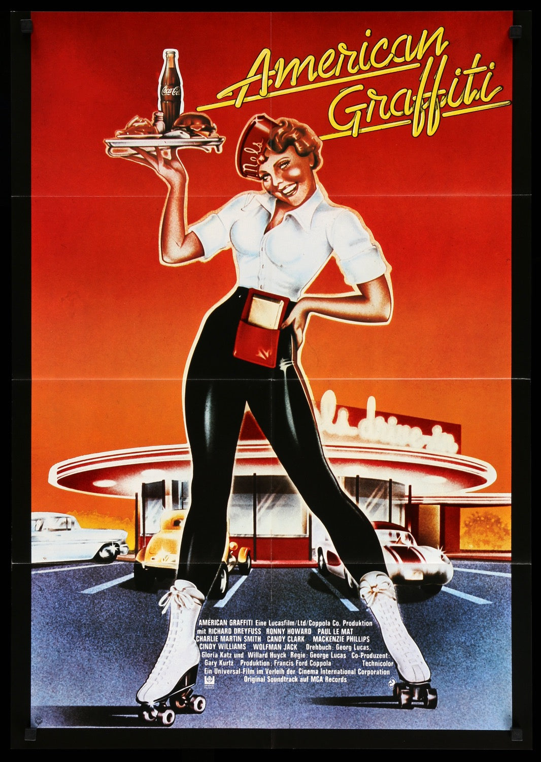 キャデラック・マン　USオリジナル映画ポスター American Graffiti (1973) Original German A1 Movie Poster