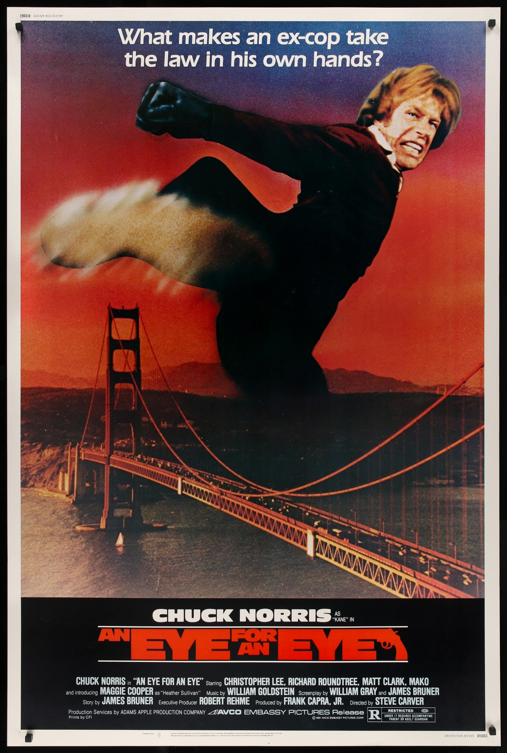 Eye for an Eye (1981) original movie poster for sale at Original Film Art - Vintage Movie Posters