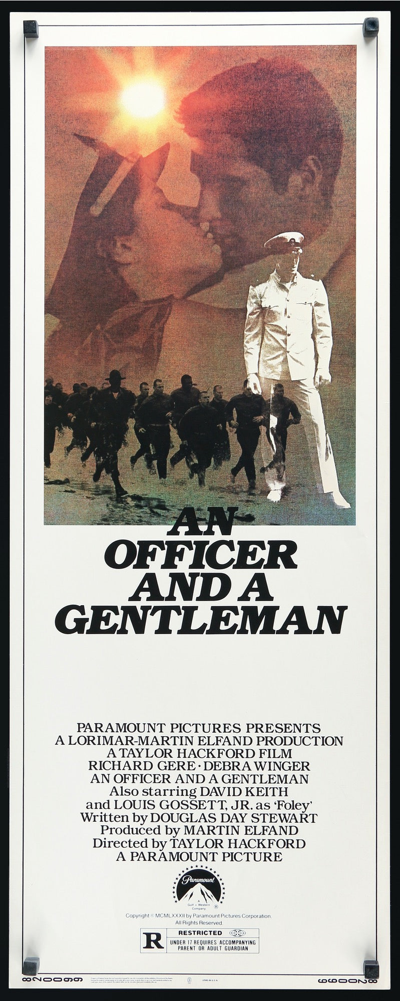 An Officer and a Gentleman (1982) original movie poster for sale at Original Film Art - Vintage Movie Posters