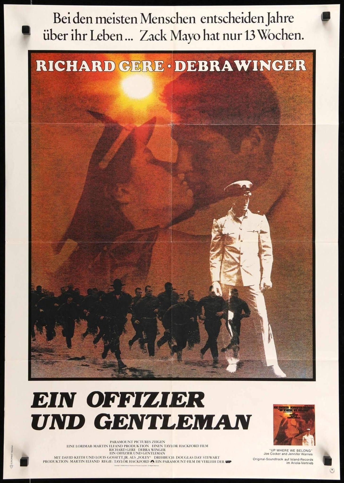 An Officer and a Gentleman (1982) original movie poster for sale at Original Film Art - Vintage Movie Posters
