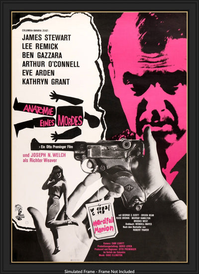 Anatomy of a Murder (1959) Original R1966 German A1 Movie Poster ...