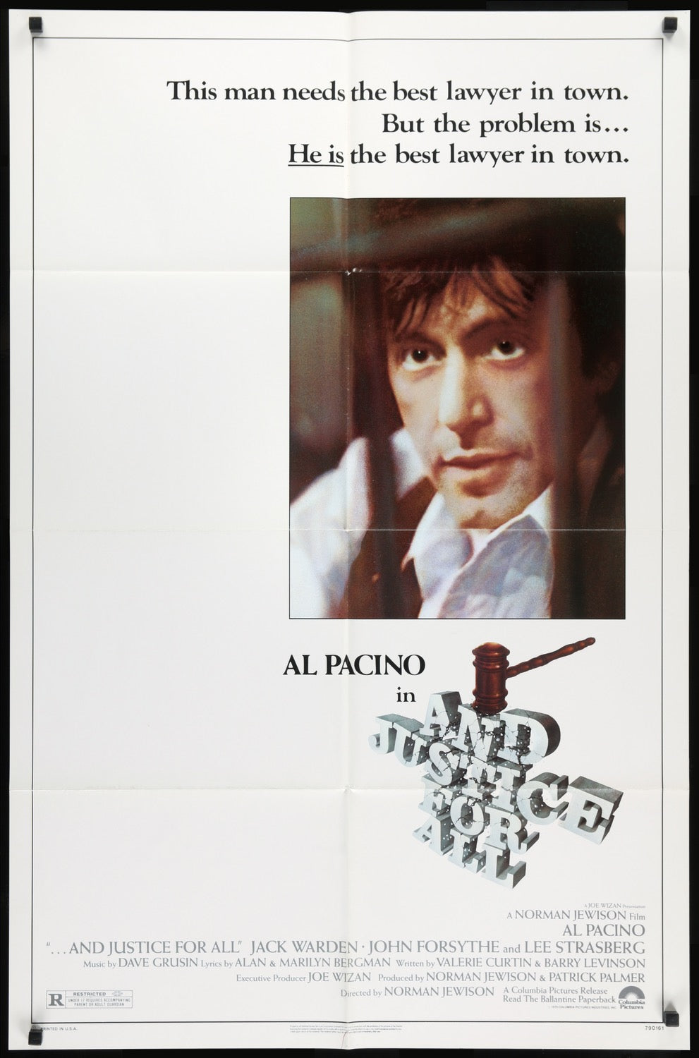 And Justice For All (1979) original movie poster for sale at Original Film Art - Vintage Movie Posters