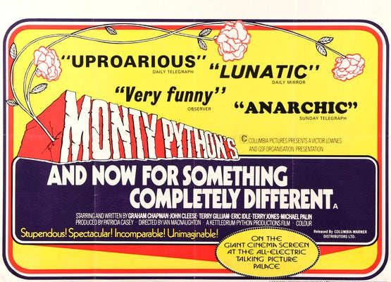 And Now for Something Completely Different (1971) original movie poster for sale at Original Film Art - Vintage Movie Posters