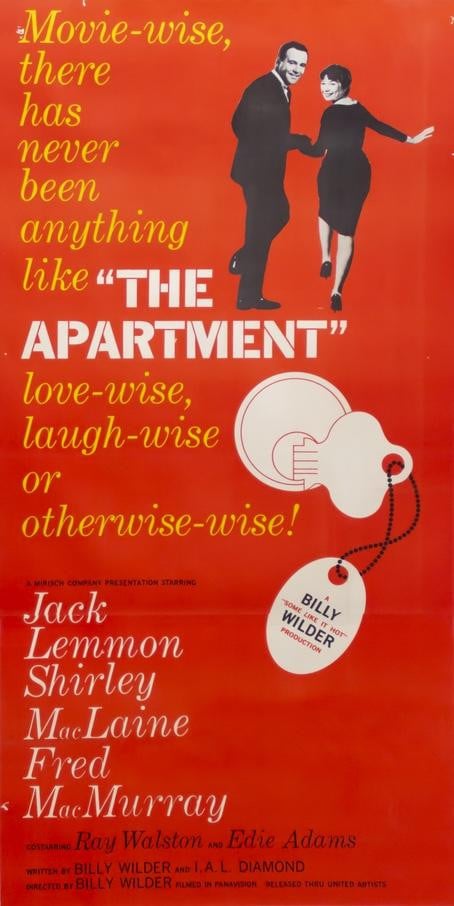 Apartment (1960) original movie poster for sale at Original Film Art - Vintage Movie Posters