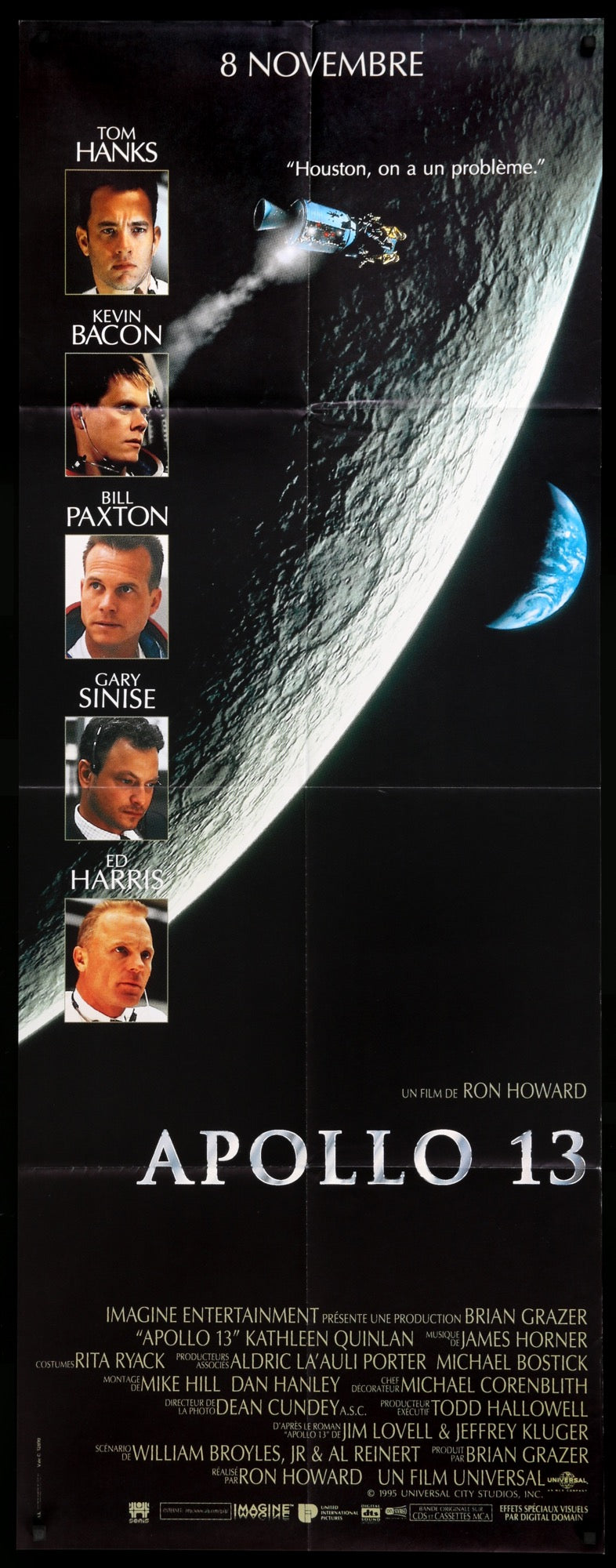 Apollo 13 (1995) Original French Door Panel Movie Poster