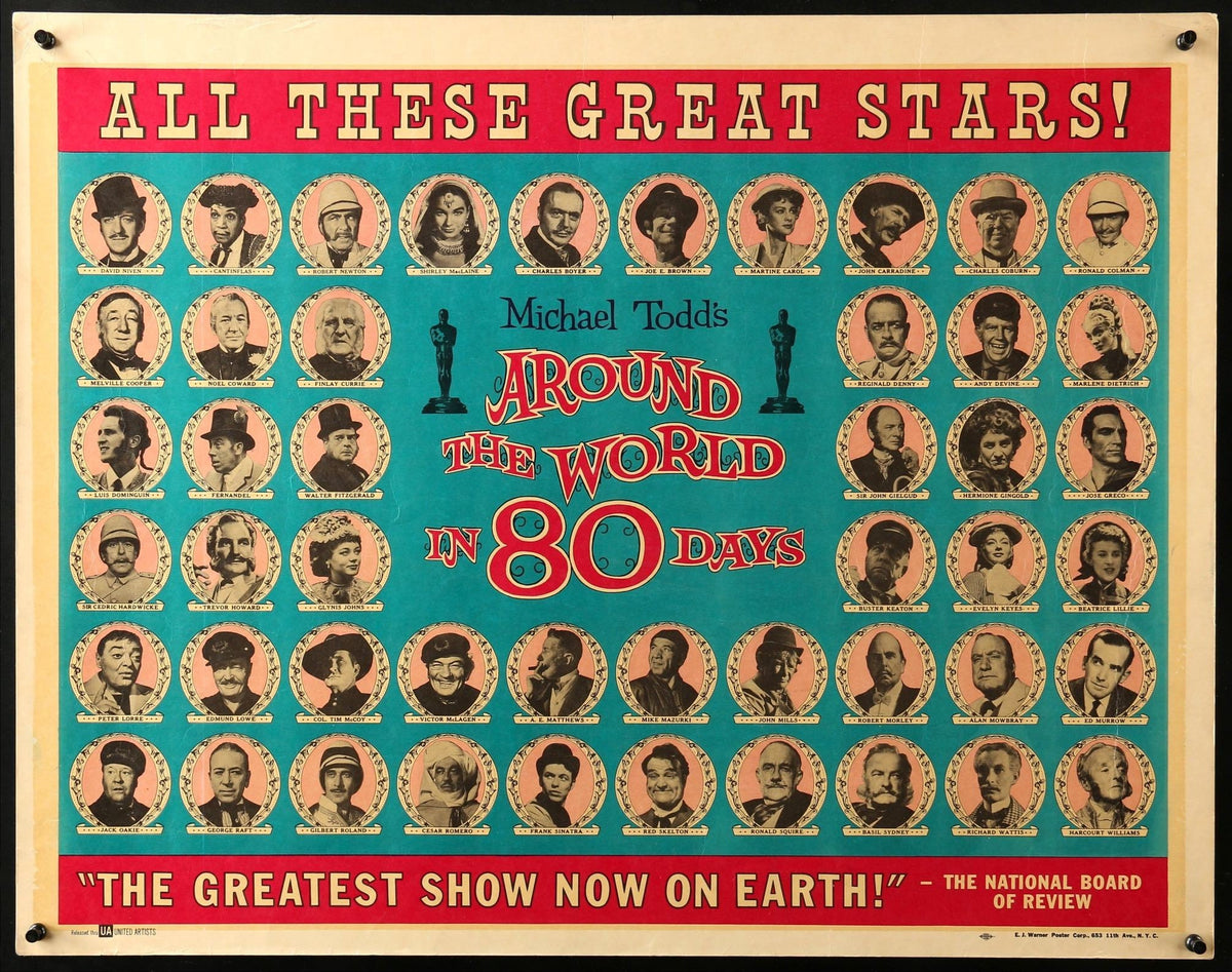 Around the World in Eighty Days (1956) original movie poster for sale at Original Film Art - Vintage Movie Posters