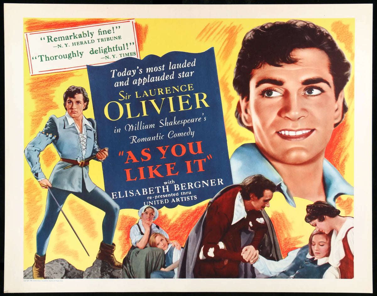 As You Like It (1936) original movie poster for sale at Original Film Art - Vintage Movie Posters