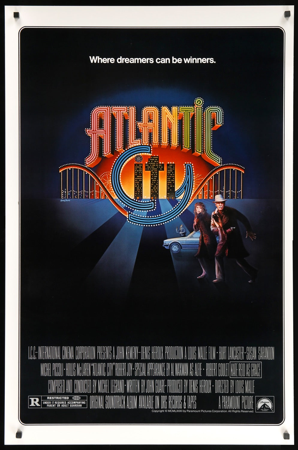 Atlantic City (1980) original movie poster for sale at Original Film Art - Vintage Movie Posters