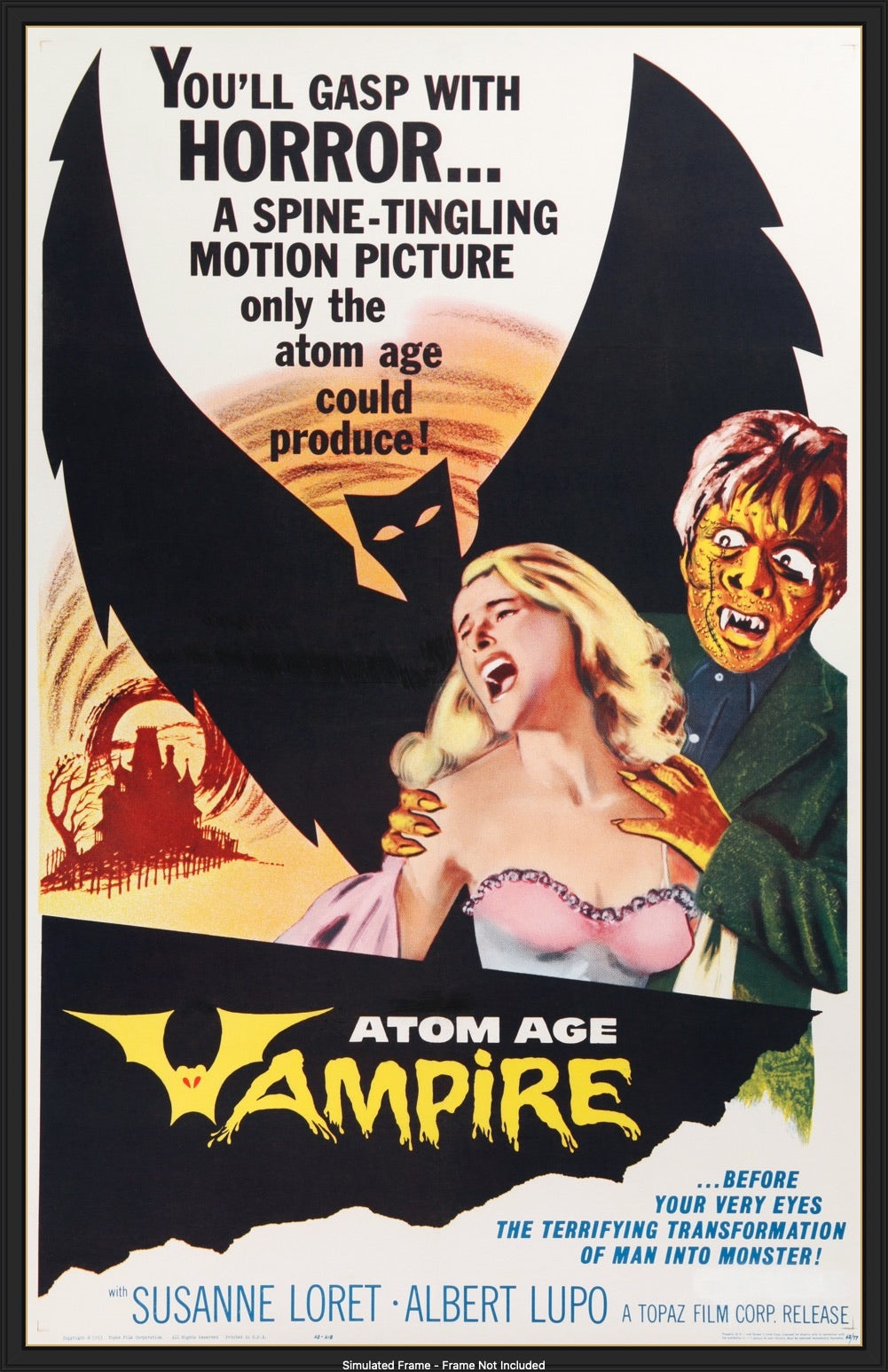 Atom Age Vampire (1960) original movie poster for sale at Original Film Art