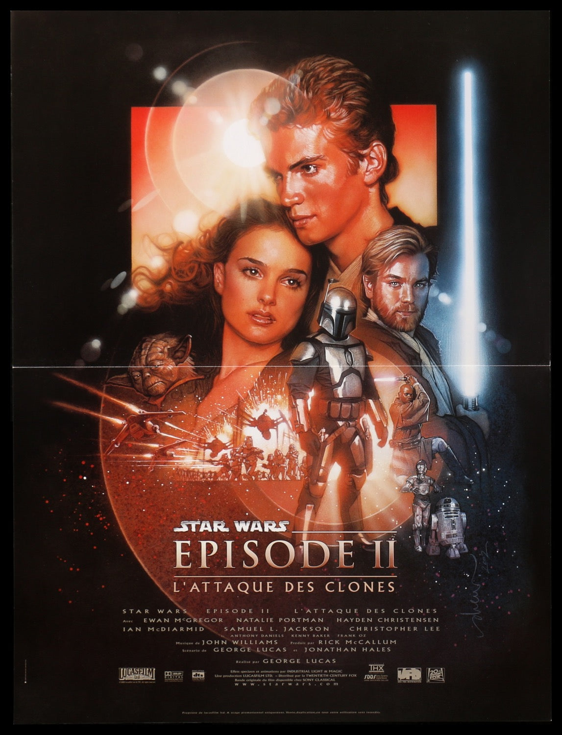 Star Wars: Episode II - Attack of the Clones (2002) original movie poster for sale at Original Film Art