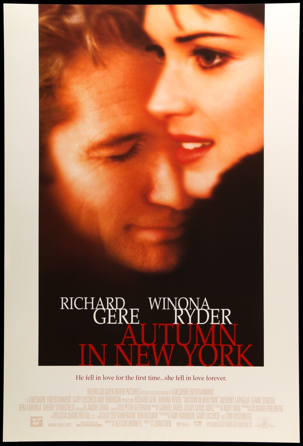 Autumn in New York (2000) original movie poster for sale at Original Film Art