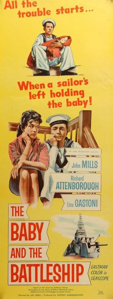 Baby and the Battleship (1956) original movie poster for sale at Original Film Art