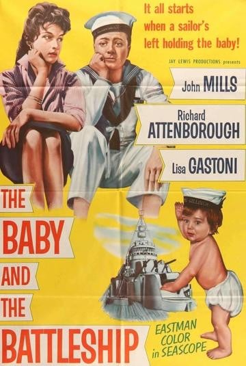 Baby and the Battleship (1956) original movie poster for sale at Original Film Art - Vintage Movie Posters