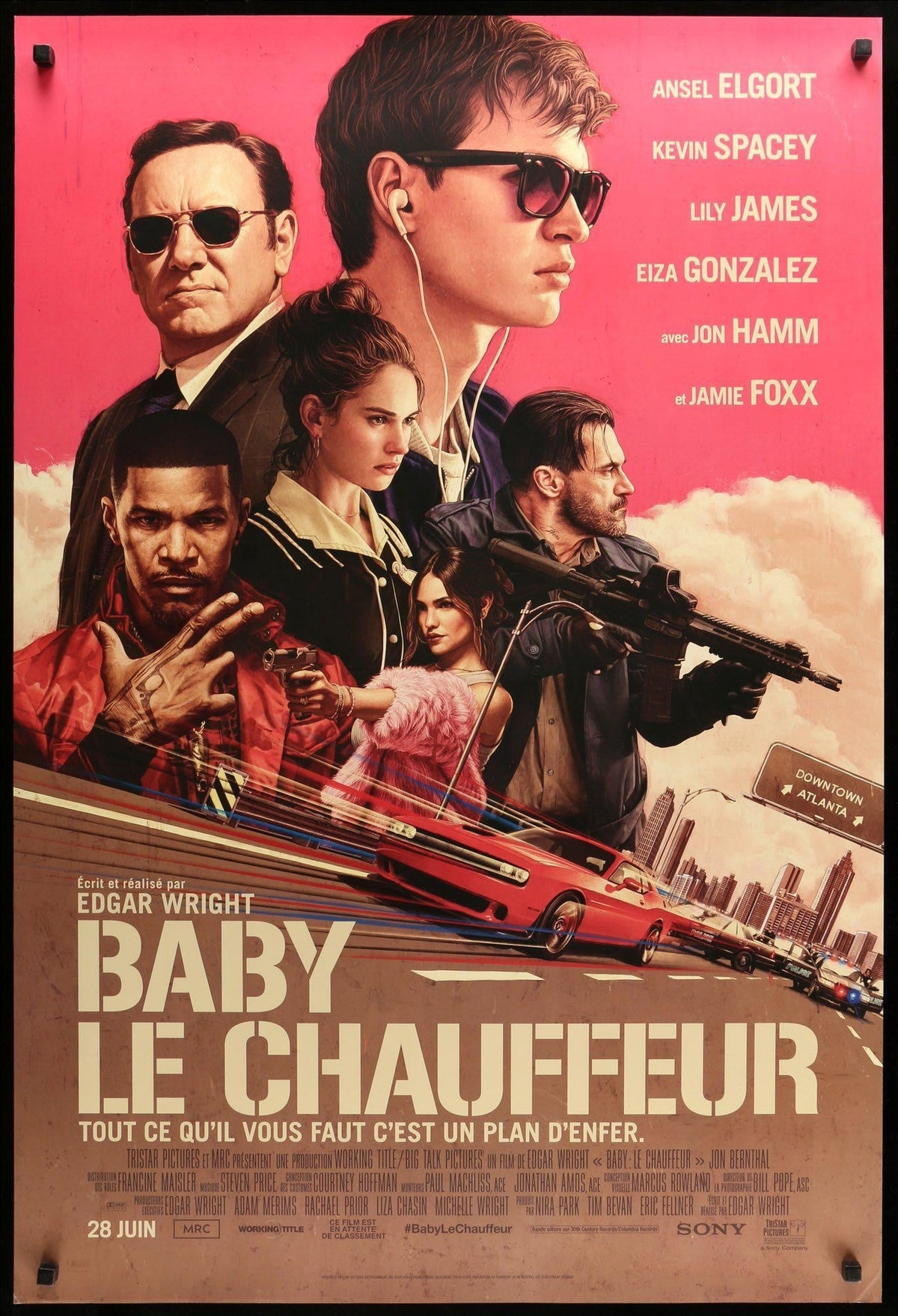 Baby Driver (2017) original movie poster for sale at Original Film Art - Vintage Movie Posters