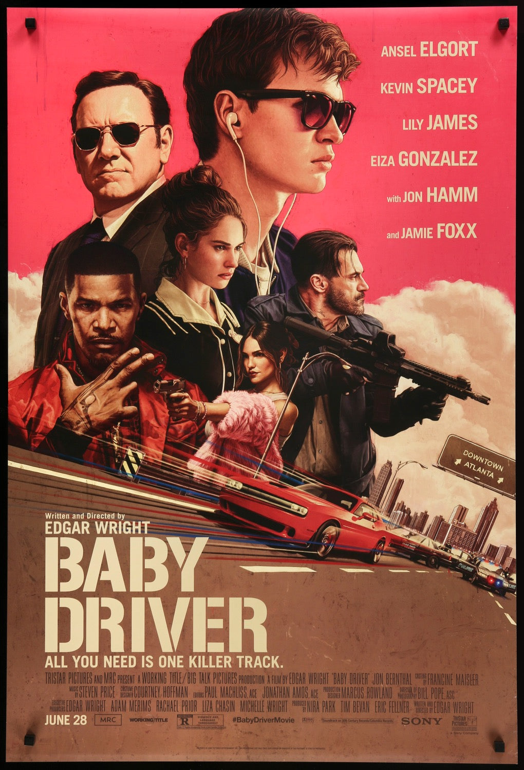 Baby Driver (2017) original movie poster for sale at Original Film Art - Vintage Movie Posters