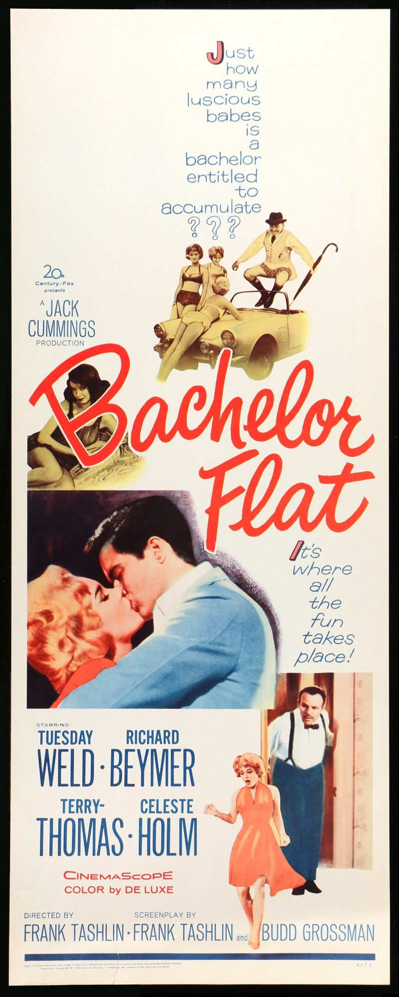 Bachelor Flat (1962) original movie poster for sale at Original Film Art - Vintage Movie Posters