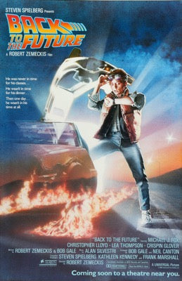 Back To the Future (1985) Original Advance One-Sheet Movie Poster