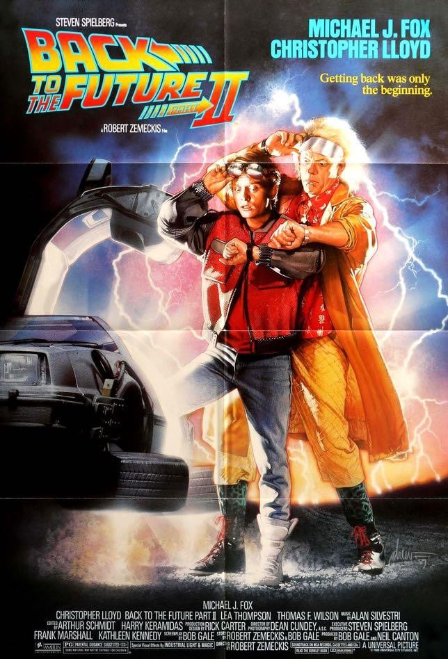 Back to the Future Part 2 (1989) original movie poster for sale at Original Film Art - Vintage Movie Posters