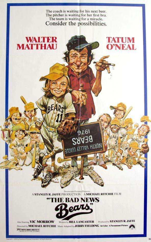 Bad News Bears (1976) original movie poster for sale at Original Film Art - Vintage Movie Posters