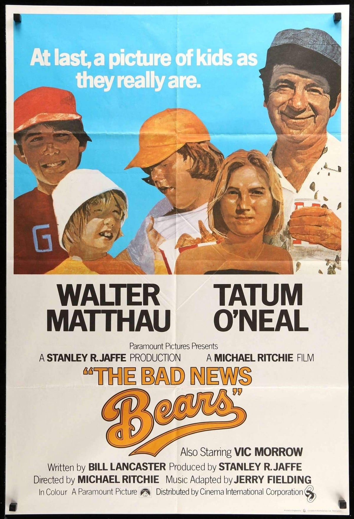 Bad News Bears (1976) original movie poster for sale at Original Film Art - Vintage Movie Posters