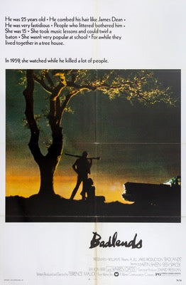 Badlands (1973) original movie poster for sale at Original Film Art - Vintage Movie Posters