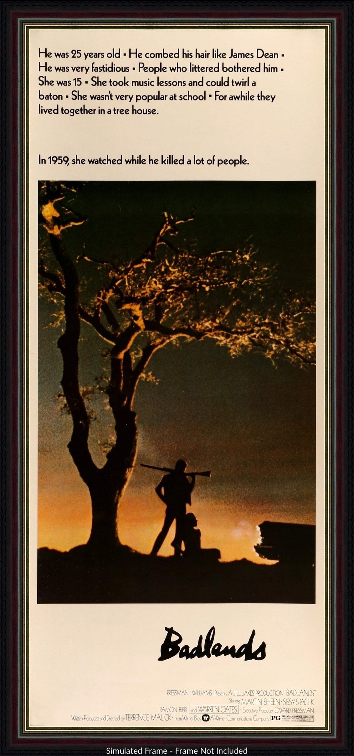 Badlands (1974) original movie poster for sale at Original Film Art