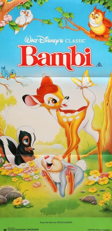 Bambi (1942) original movie poster for sale at Original Film Art - Vintage Movie Posters