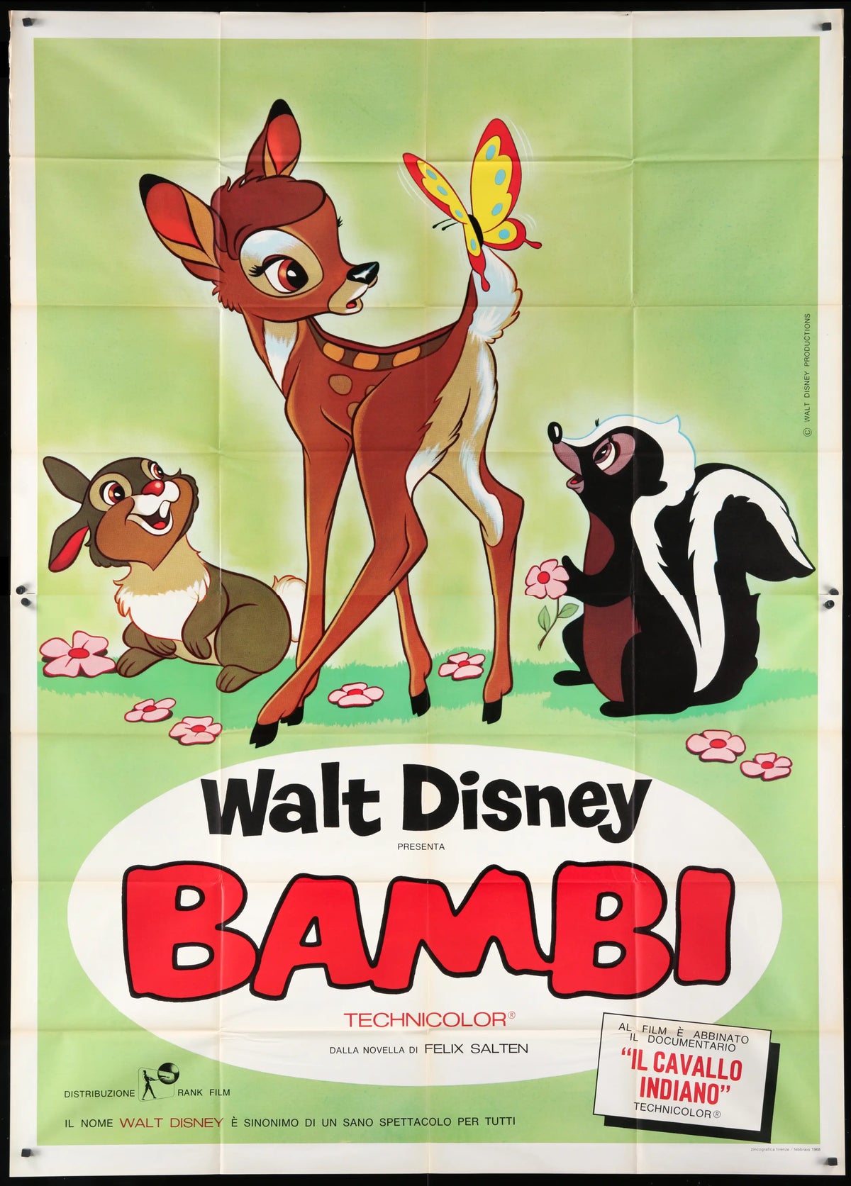 Bambi (1942) original movie poster for sale at Original Film Art